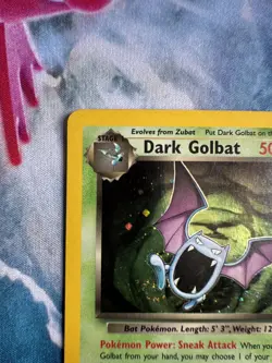 Pokemon TCG Dark Golbat Holo 7/82 Holo Team Rockets With Swirl - Image 3