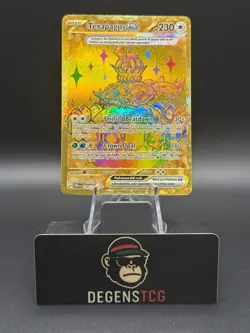Pokemon Terapagos ex 180/131 Sv: Prismatic Evolutions Hyper Rare Holo 230HP - Image 1