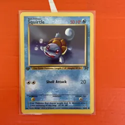 Pokemon TCG squirtle 68/82 Team Rocket 1st Edition Common WOTC vintage - Image 1