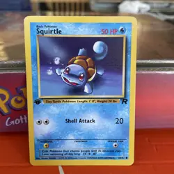 Pokemon TCG squirtle 68/82 Team Rocket 1st Edition Common WOTC vintage - Image 3
