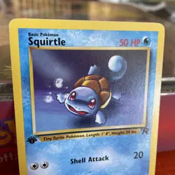 Pokemon TCG squirtle 68/82 Team Rocket 1st Edition Common WOTC vintage - Image 4