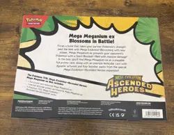 Pokemon Ascended Heroes Factory Sealed Mega Meganium Ex Box 4 Booster Packs - Image 2