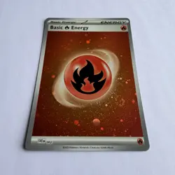 Pokemon TCG 151 Cosmos Holo Fire Energy 002 *2 Swirls* Pack Fresh / NM - Image 1