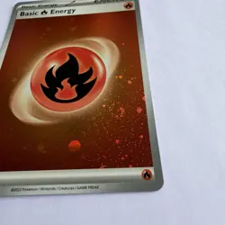 Pokemon TCG 151 Cosmos Holo Fire Energy 002 *2 Swirls* Pack Fresh / NM - Image 2