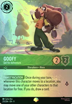 Goofy Set for Adventure (Epic) Foil 211/204 Fabled Disney Lorcana - Image 1