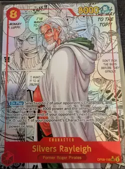 Silvers Rayleigh OP08-118 Manga SEC Two Legends ONE PIECE Card - English - Image 1