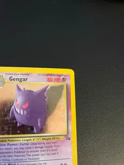 Pokemon TCG Card Gengar Holo Holographic Vintage #5/62 Fossil MP-LP - Image 4