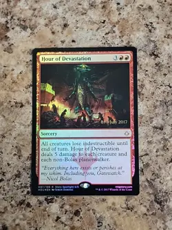 Hour of Devastation -Foil Prerelease MTG Hour of Devastation Unplayed Commander - Image 2