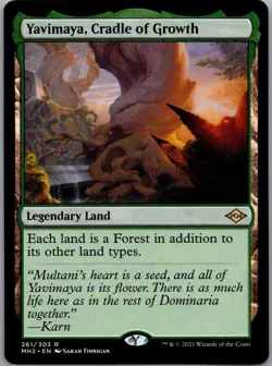 MTG MH2 Yavimaya, Cradle of Growth (261/765) Modern Horizons 2 NM Regular - Image 1