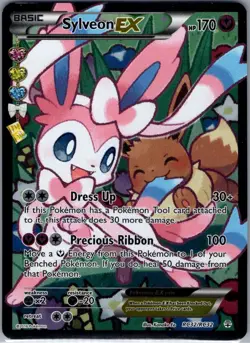 Sylveon EX (Full Art) RC32/RC32 Generations: Radiant - Pokemon Card - NM - Image 1