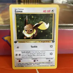Pokemon TCG Eevee 55/82 1st Edition Team Rocket Common WOTC vintage - Image 3