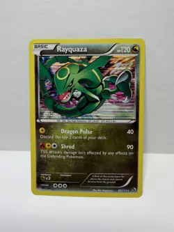 Pokemon TCG Rayquaza Holo Rare Card Legendary Treasures 93/113 - Image 1