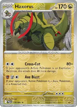 Haxorus 070/086 [Master Ball] Reverse Holo - Black Bolt Pokemon - Image 1