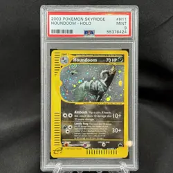 2003 POKEMON SKYRIDGE #H11 HOUNDOOM-HOLO PSA 9 - Image 1