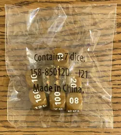 Pokemon TCG Brilliant Stars Die Set of 7 Dice From Elite Trainer Box - Image 3