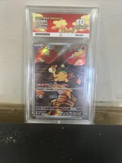 Pokemon Numel AR 198/193 Japanese Mega Dream EX – Gem Mint 10 Graded Slab - Image 1