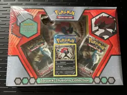 Sealed Pokemon Zoroark Illusions Collection Box Black & White Packs + Promo READ - Image 1