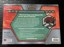 Sealed Pokemon Zoroark Illusions Collection Box Black & White Packs + Promo READ - Image 2