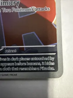 Pokemon TCG Team Rocket’s Mimikyu 238/217 Illustration Rare Ascended Heroes NM - Image 3