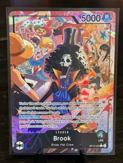 OP15-022 Brook Alt Art Leader Adventure on Kami’s Island One Piece TCG English - Image 1