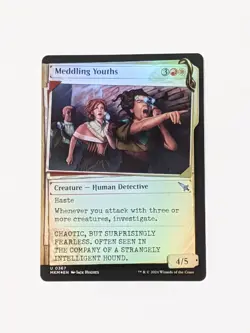 Meddling Youths - U 0367 MTG Magic Murders at Karlov Mansion Foil - Image 1
