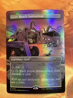 MTG Foil Borderless Geier Reach Sanitarium Secret Lair: Bad to the Bones NM!! - Image 1