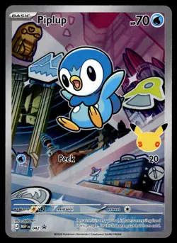 TURTWIG PIPLUP CHIMCHAR - 040 041 042 - FIRST PARTNERS ILLUSTRATION PROMO NM - Image 2