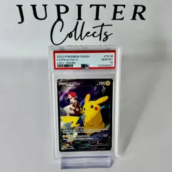 2022 POKEMON SWORD & SHIELD LOST ORIGIN #TG16 FULL ART/PIKACHU V PSA 10 - Image 1