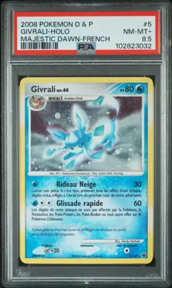 Carte Pokemon Givrali 5/100 PSA 8.5 Holo DP Aube Majestueuse FRA - Image 1