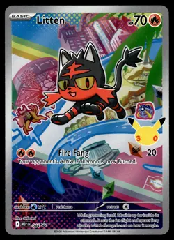 ROWLET LITTEN POPPLIO - 043 044 045 - FIRST PARTNERS ILLUSTRATION PROMO NM - Image 2