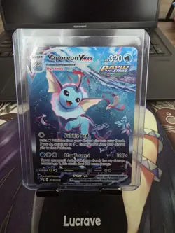 Pokemon TCG Vaporeon VMAX SWSH182 Sword & Shield Promo - Image 1