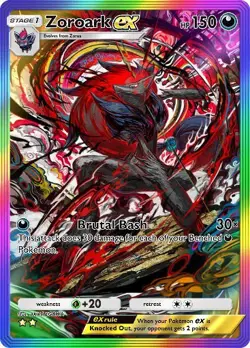 Zoroark EX Rainbow Pokemon TCG Pocket Pulsing Aura 2 Star ⭐⭐ (English) - Image 1