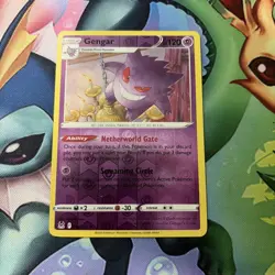 Pokemon TCG Lost Origin Gengar Reverse Holo Card 66/196 LP - Image 1