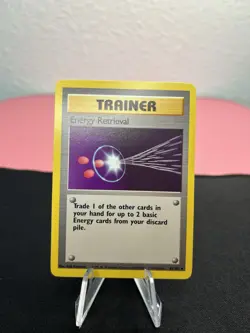 Energy Retrieval Trainer 081/102 Pokemon Base Set Vintage Trading Card - Image 1