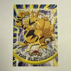 Topps Pokemon card #125 Electabuzz Blue logo 1st print TV Series 3 - Image 1