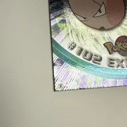 Pokemon Topps Exeggcute #102 TV Animation Edition Holo Foil Blue Logo NM - Image 5