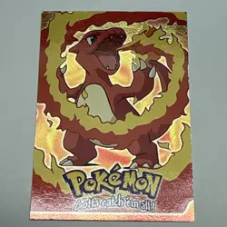 Pokemon Black Topps Holo Foil 05 CHARMELEON E5 of 12 TV Animation Edition LP - Image 1