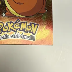 Charmander Sandpaper Holo Foil E4 of 12 E4/12 Black Logo Topps TV Pokemon LP+ - Image 5