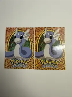 Dratini E10 of 12 - Blue/Black Logo - SERIES 1 - TOPPS Pokemon Card - Lot Of 2 - Image 1