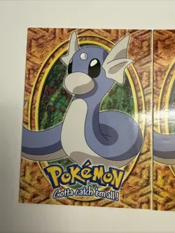Dratini E10 of 12 - Blue/Black Logo - SERIES 1 - TOPPS Pokemon Card - Lot Of 2 - Image 2