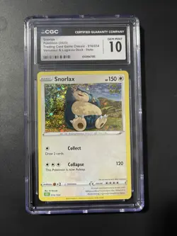 CGC 10 Snorlax 016/034 Holo Trading Card Game Classic English 2023 - Image 1
