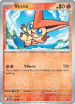 Victini 012/086 [Master Ball] Reverse Holo - Black Bolt Pokemon - Image 1