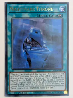 Albtraum Thron LEDE-EN061 Ultra Rare Englisch NM YUGIOH - Image 1