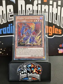 BLZD-EN002 Power Vice Dragon Secret Rare 1st Edition YuGiOh - Image 1