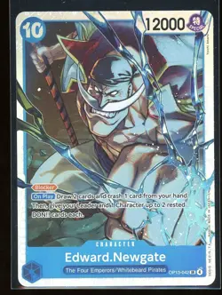 Edward.Newgate One Piece OP13 Carrying On His Will Super Rare Holo #042 - Image 1