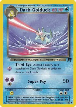 Dark Golduck 37/82 Team Rocket Pokemon Card LP - Image 1