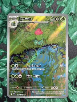 Pokemon Ivysaur 167/165 SV Scarlet & Violet 151 Illustration Rare Holo Card - Image 1