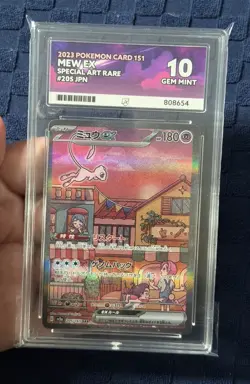 Mew ex SAR 205/165 sv2a Pokemon Card 151 Japanese 2023 ACE 10 - Image 1