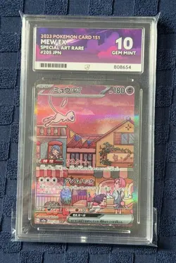 Mew ex SAR 205/165 sv2a Pokemon Card 151 Japanese 2023 ACE 10 - Image 3