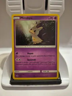 Pokemon TCG Mimikyu SM29 Holo Black Star Promo Card Sun Moon NM - Image 1